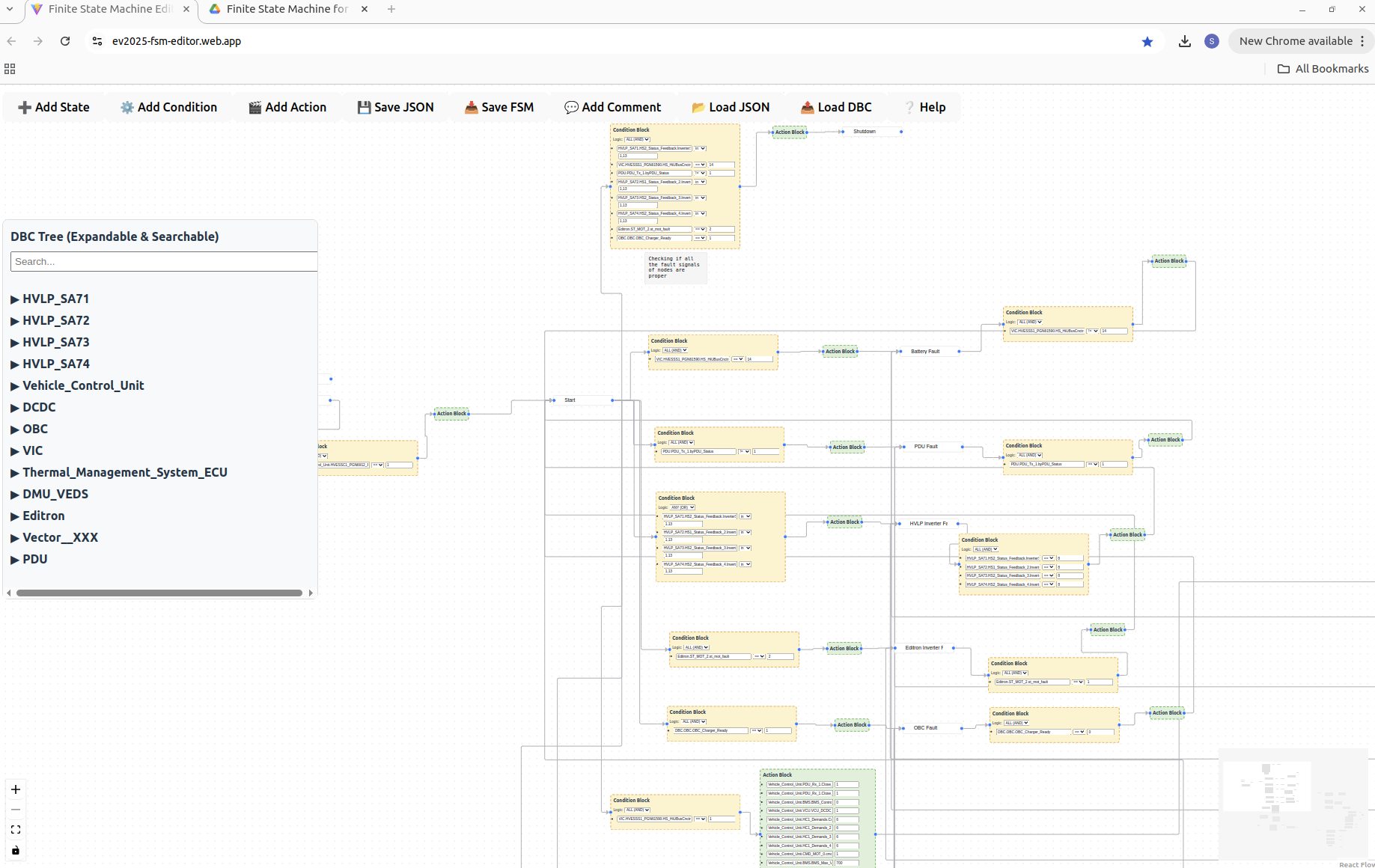 FSM Editor Screenshot